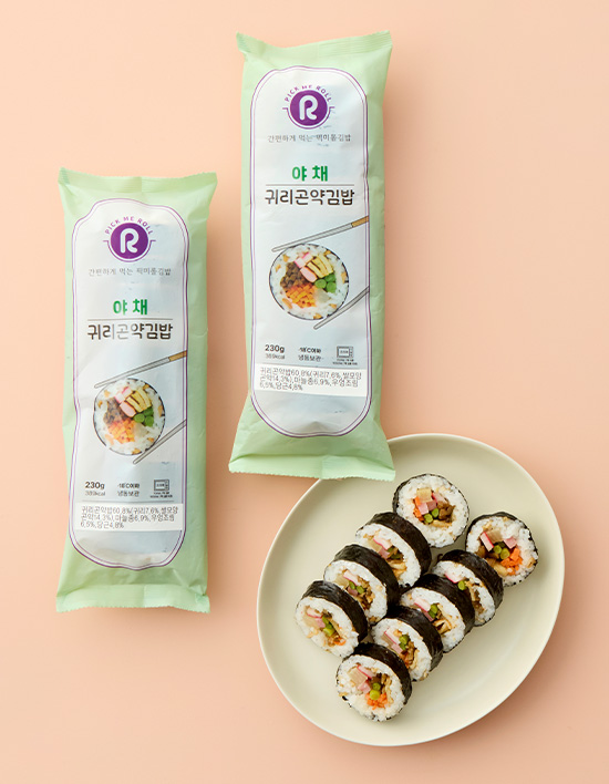 [픽미롤] 귀리곤약 야채김밥 (2개입)