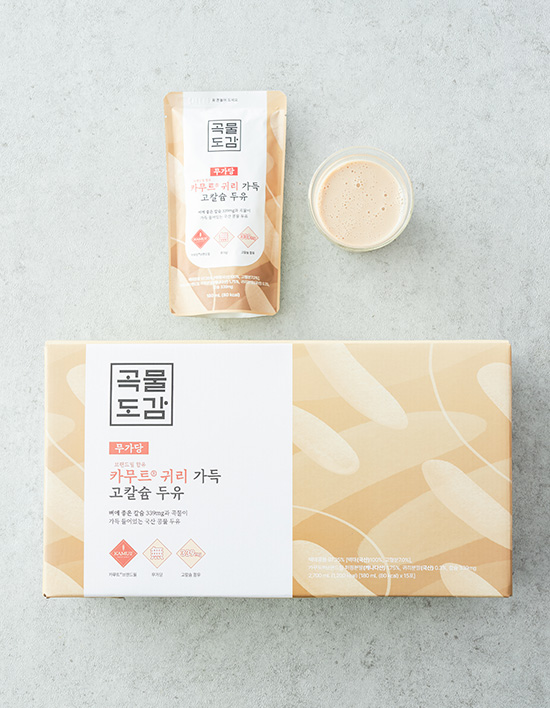 [곡물도감] 카무트 귀리 가득 고칼슘두유 (180mL X 15개)