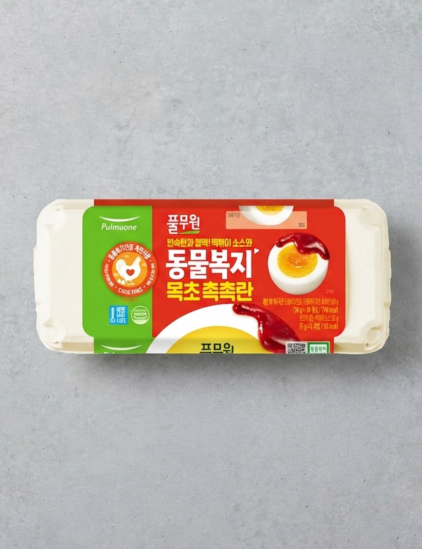 [풀무원] 동물복지 목초 촉촉란 10구 (떡볶이 소스)