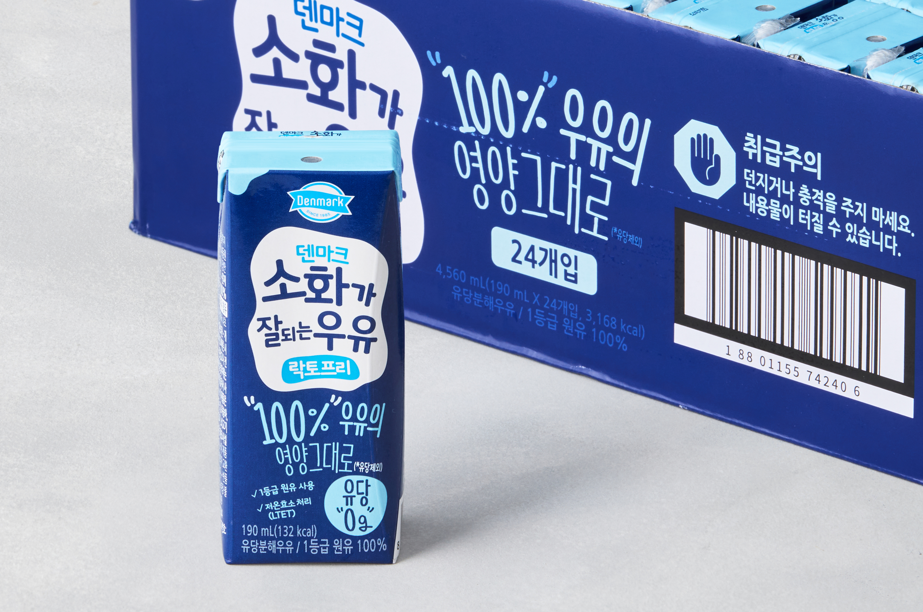 우유  덴마크] 소화가 잘되는 우유 (190mL X 24개) - 마켓컬리