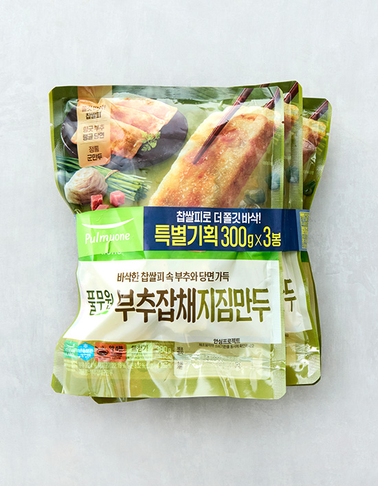 [풀무원] 부추잡채지짐만두 300g*3