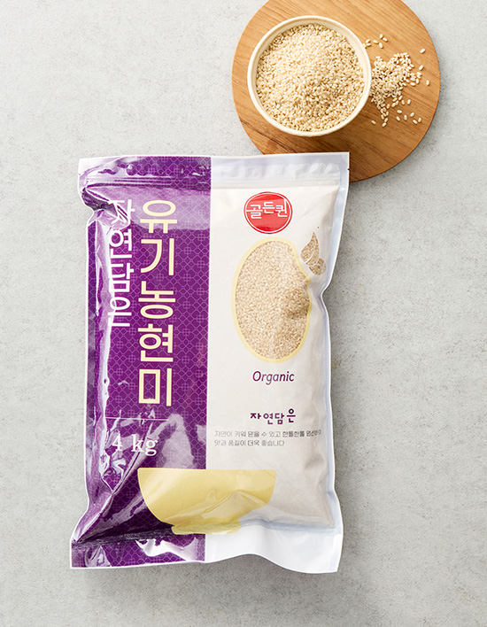 [자연담은] 유기농 골든퀸 2호 현미 4kg