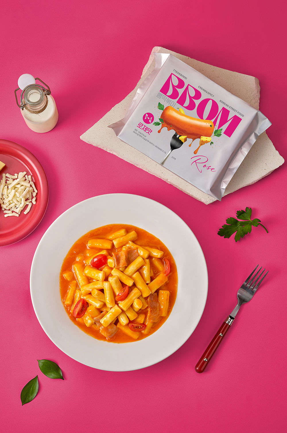 [뽐떡볶이] 로제 떡볶이 147g
